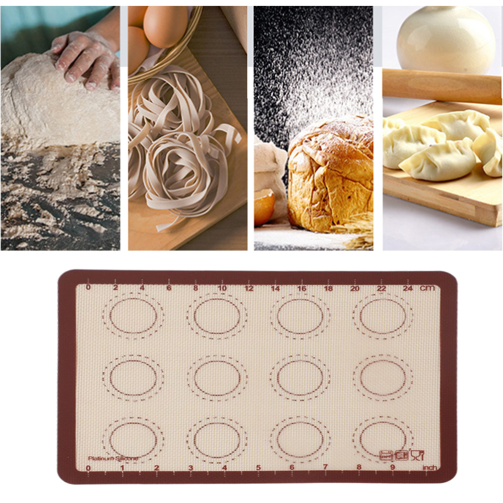 Rolling Dough Mat Silicone Non-Slip Kneading Board Kitchen Countertop Non-Stick Home Fondant Rolling Sheet