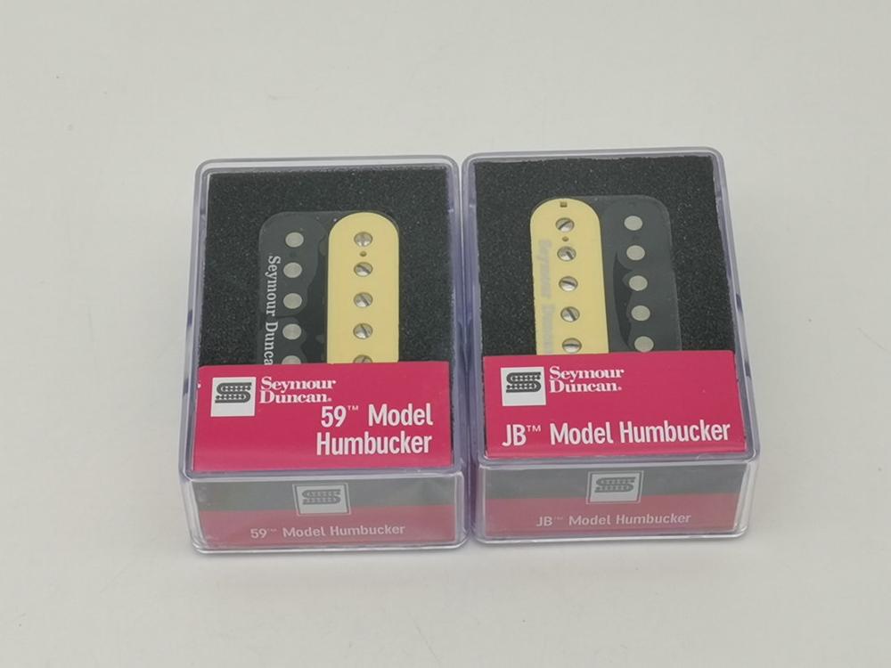 Guitar pickups alnico 5 hals og bro humbucker pickup 4c sæt sorte guitar pickupper