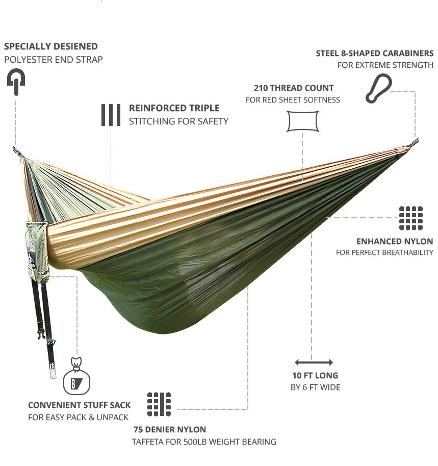 6 Color Rainbow Hammock 300cm Furniture Garden Hamaca Outdoor Swing Double-Hammock Bed Spring Moodes