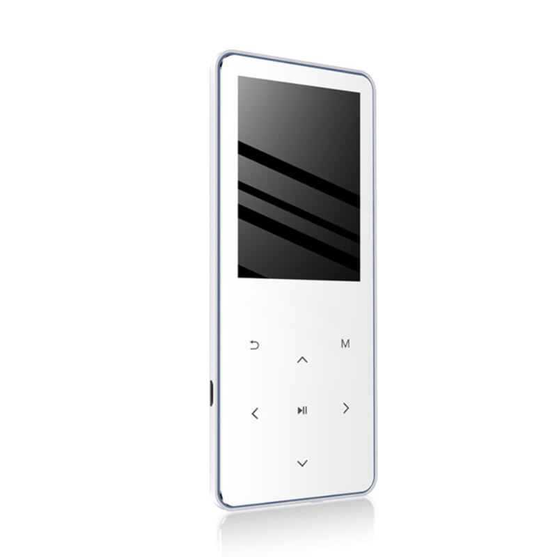 Bluetooth MP3 Player Speaker Hifi Metal Portable Walkman with Fm Radio Recording Built-in Speaker Touch Key 2.4 Inch Tft Screen: White / 20GB