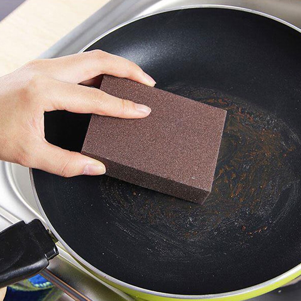 Nano Carborundum Sponge Eraser Removing Rust Cleaning Brush Descaling Clean Rub for Dish Kitchen Utensils Wash Emery Sponge