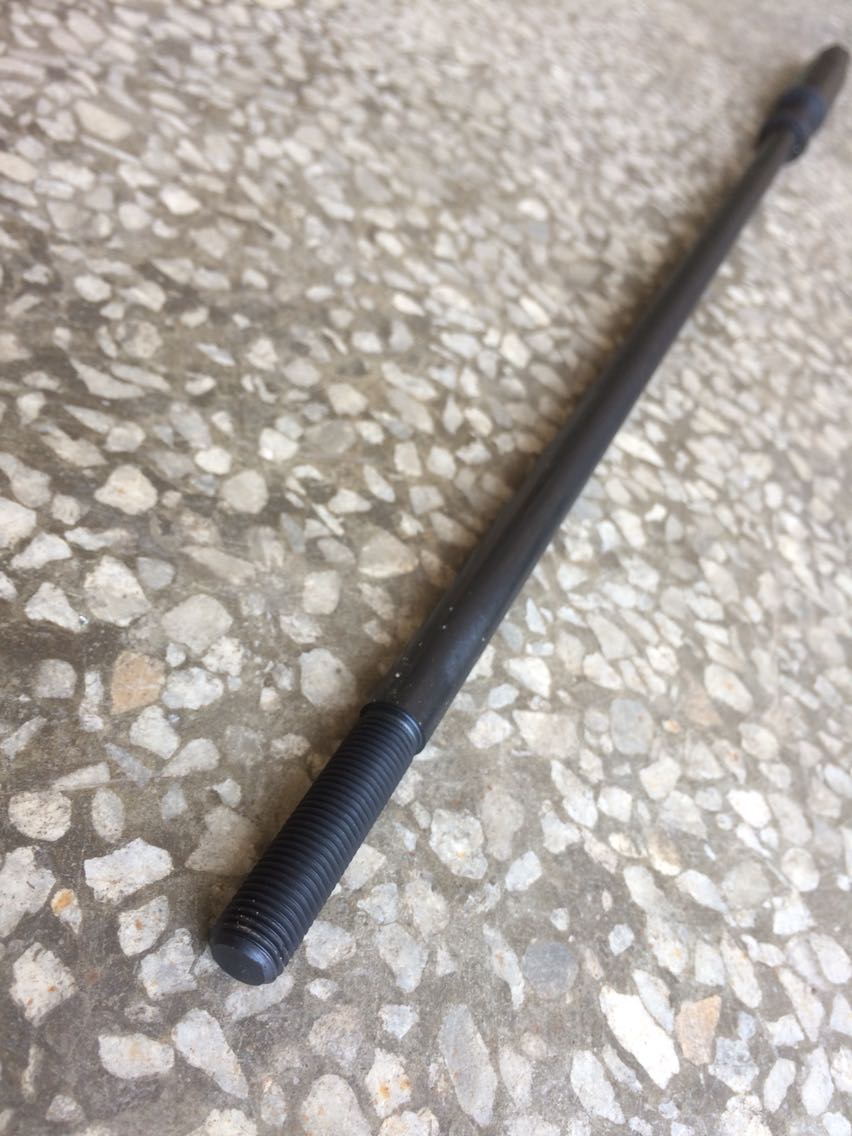 1PC Taiwan Vertical Rocker Turret Milling Machine Overall Drawbar 7/16 Fine Pitch R8 Pneumatic Tool Change Draw Bar