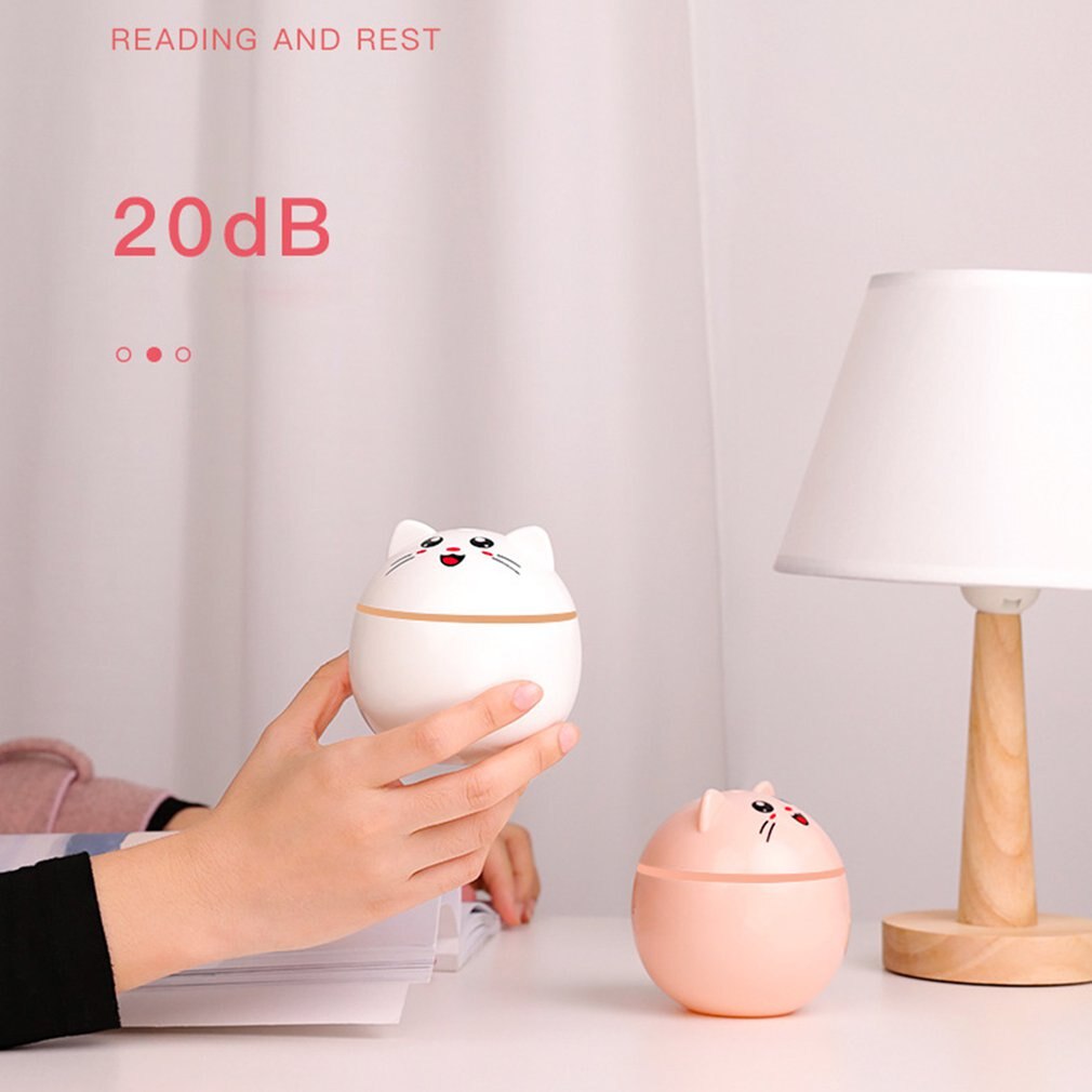 Ultrasonic Atomizing Humidifier Portable USB Home Office Moisturizing Mute Large Spray Lucky Cat Humidifier