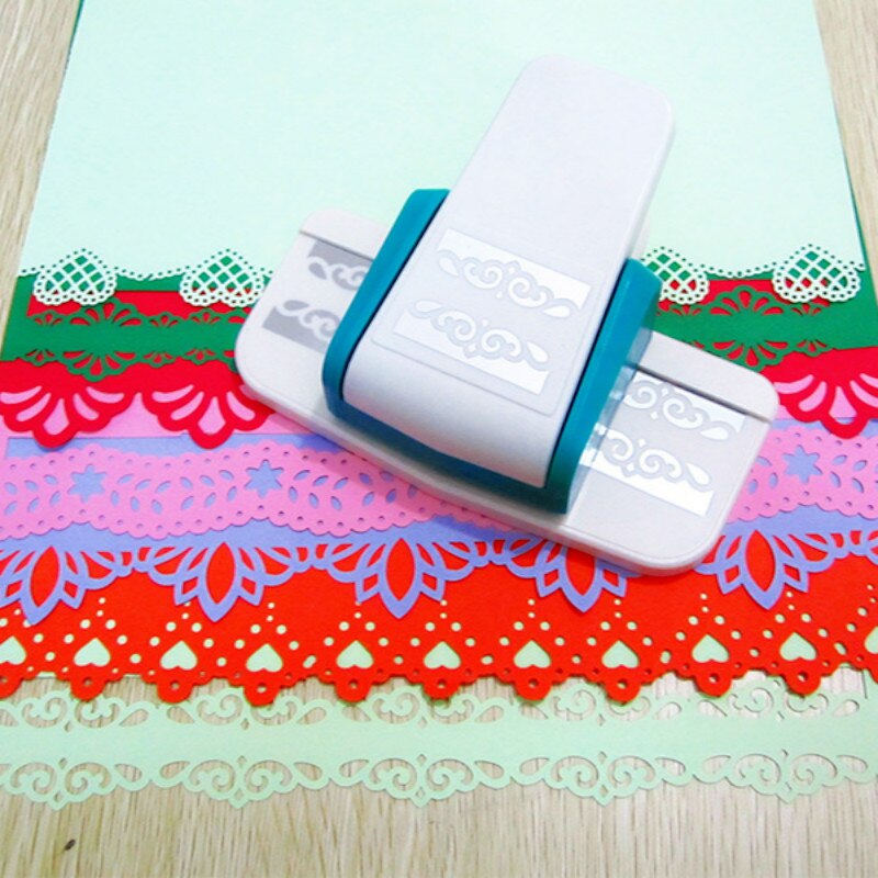 Store 3d fancy kant prægning hul stansekort til scrapbooking stans håndlavet kant enhed diy papir cutter skole værktøj