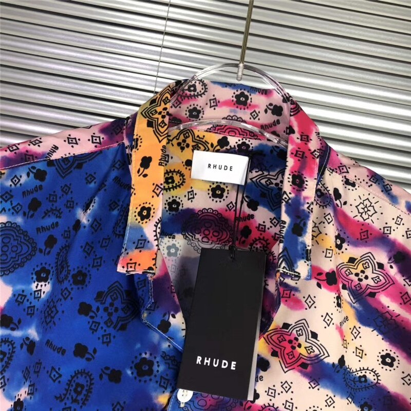 Camouflage Rhude Shirt Mannen Vrouwen 1:1 Hoge Zomer Stijl Top Tees Rhude Shirts