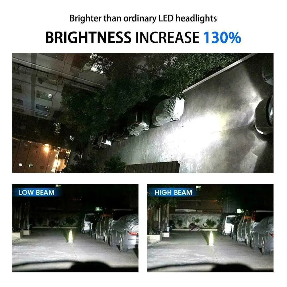 2PC H7 LED Scheinwerfer Birne Strahl Bausatz 12V-24V 55w hoch Energie LED Auto Licht Scheinwerfer 6000K Auto Scheinwerfer Lampen DRL weiß