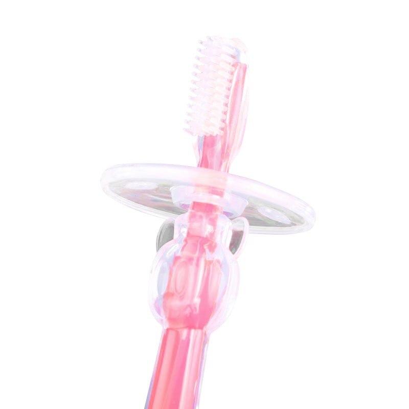 1pc enfants doux sûr Silicone formation brosse à dents bébé enfants dentaire soins bucco-dentaires brosse à dents outil bébé enfant brosses à dents: R