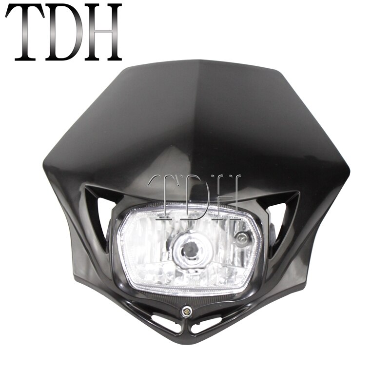 Faro Universal para motocicleta, Enduro, Motocross, Enduro, máscara de carenado para Yamaha WRF250 400 450 YZ TTR WR: 043 black