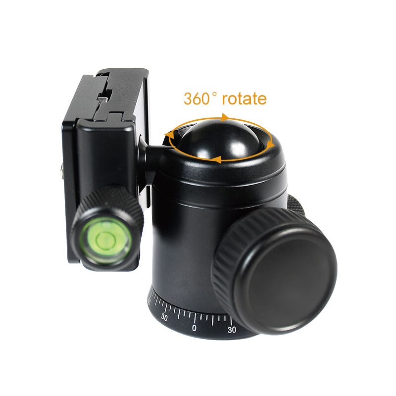30mm Ball Diameter Tripod Head Ballhead Rotate 360 Degrees Camera Panorama Universal Monopod Mount Adapter For Arca Swiss Dslr