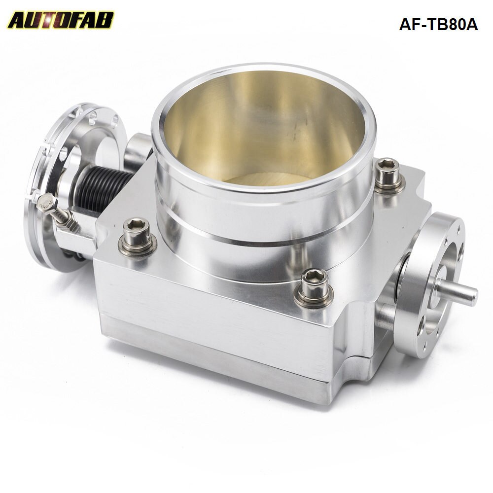 Universal Aluminum 80MM Throttle Body Intake Manifold Dor RB25/2JZ/EVO 1-6/ petrol 4.8/CRUSIER 4.5L-78mm*78mm AF-TB80A