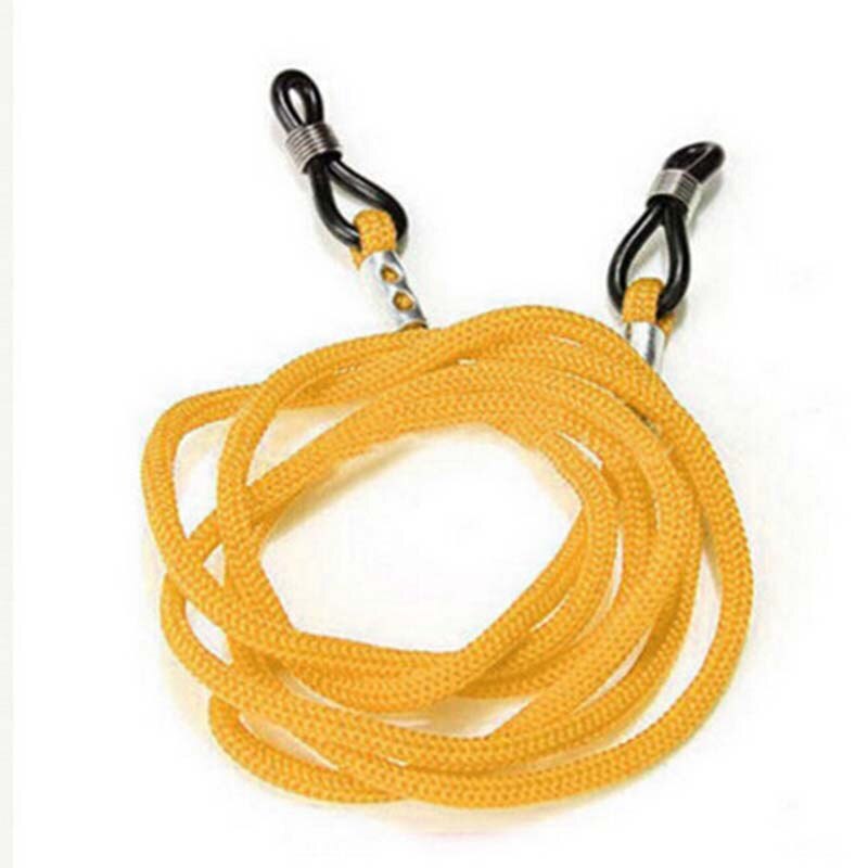 1pc justerbara solglasögon halsband sportglasögon snöre lanyard hållare glasögon rem: Gul