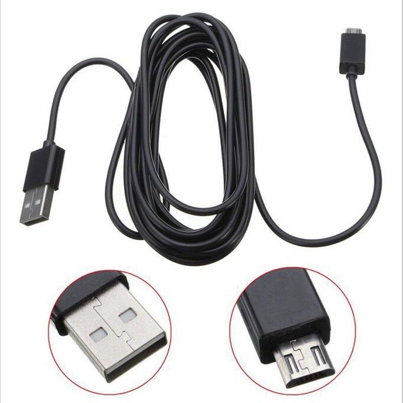 NUOLIANXIN 3m Long A Male to MICRO B USB 2.0 Charger Cable Lead XBOX ONE PS4 Controller