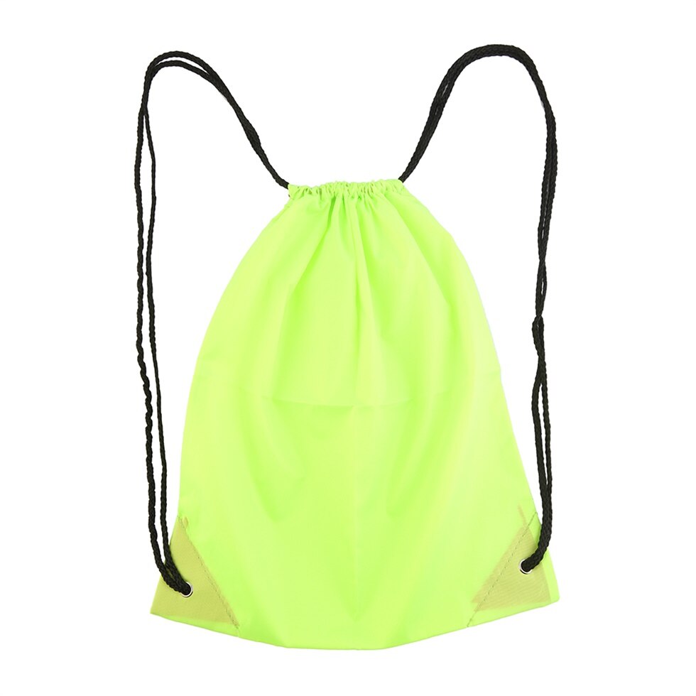 Premium School Drawstring Duffle Bag Sport Gym Swim Dance Shoe Backpack: light green