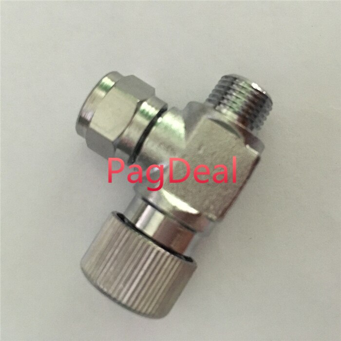 Regulador de válvula de aguja de CO2 para acuario, sistema difusor artesanal de contador de burbujas de CO2, 4/6mm