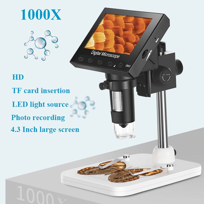 USB connectable Portable with LCD Display Digital Camera, LCD Digital Microscopes 1000x Digital Zoom