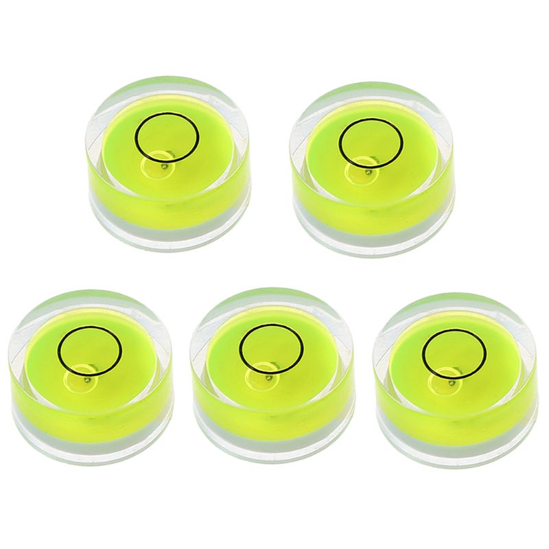 5 pièces niveau à bulle rond Mini niveau à bulle Bullseye niveau Instrument de mesure niveau à bulle: D-18x9mm