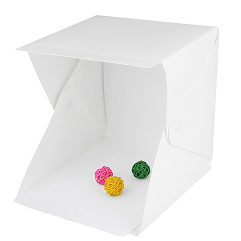  Portable Mini LED Lightbox Photo Studio Box Tabletop Shooting Light Box Studio Tent Photography Softbox Kit for Goods Display