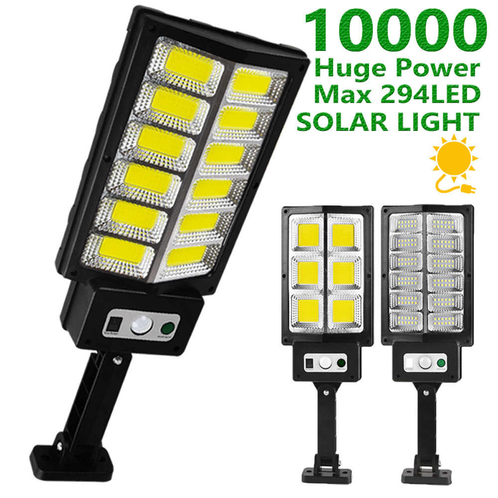 10000LM Molaire Licht Solar Spotlight Pir Motion Sensor 294COB Solar Wandlamp Buiten Waterdicht Solar Power Zonlicht Voor Tuin