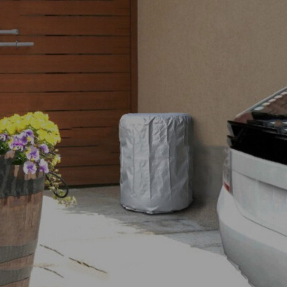 Car Outdoor Tire Cover Snow Tire Storage Bag Spare Cover Garage Tire Cover Protective Case Size (Silver)