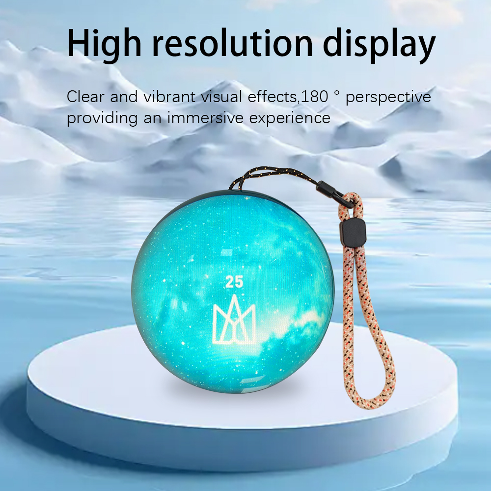 3d Crystal Ballvideo Player Displaying Customizable Video Glass Ball Electronic Screen Perfect For Couples Petsand Memorie
