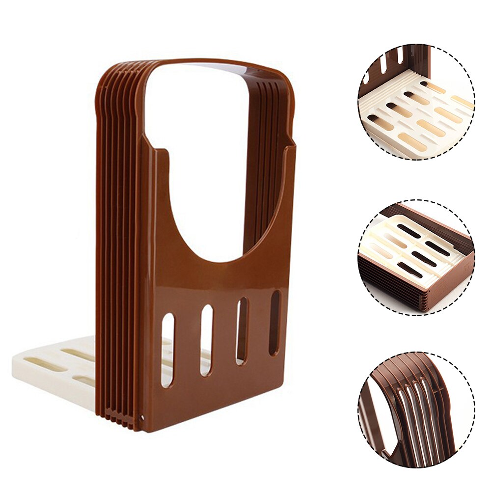 Kitchen Toast Bread Slicer Foldable Loaf Cutter Rack Cutting Guide Slicing Tools ABS Resin Household Baking Gadgets