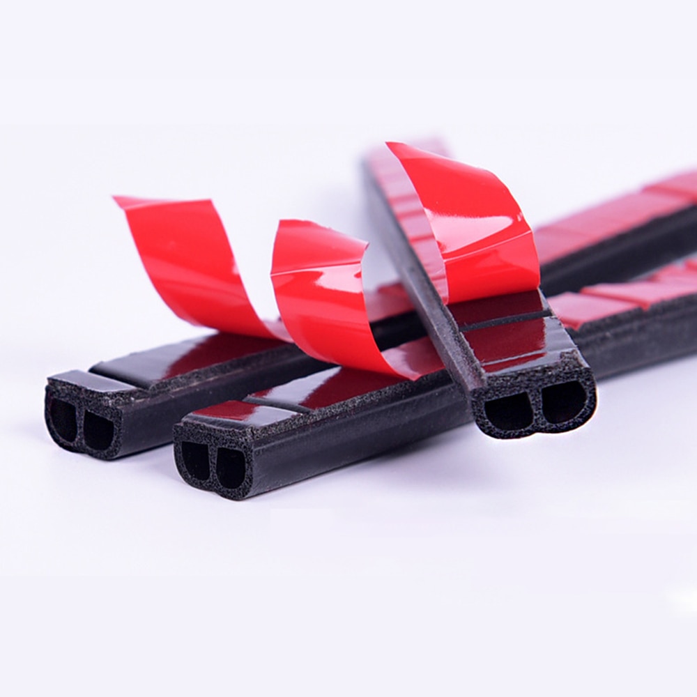 5m Zelfklevende Automotive Rubberen Afdichting Strip voor Auto Raam Deur Motorkap Auto Deur Afdichting Edge Trim Noise isolatie