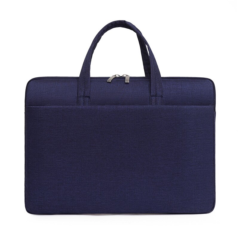 Mannen Waterdichte Aktetas Laptoptas Voor Vrouwen Business Handtas Vrouwelijke Notebooktas 13 14 15 Inch Voor Macbook Pro Case: deep blue 13