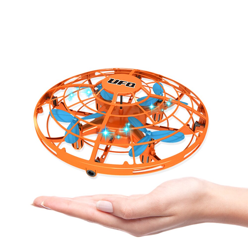 Spaß Hand-Gesteuert USB Ladung Fliegen Ball vier-Achse Mini Flugzeug Interaktive Infrarot Induktion 360 Rotierenden glänzend Licht