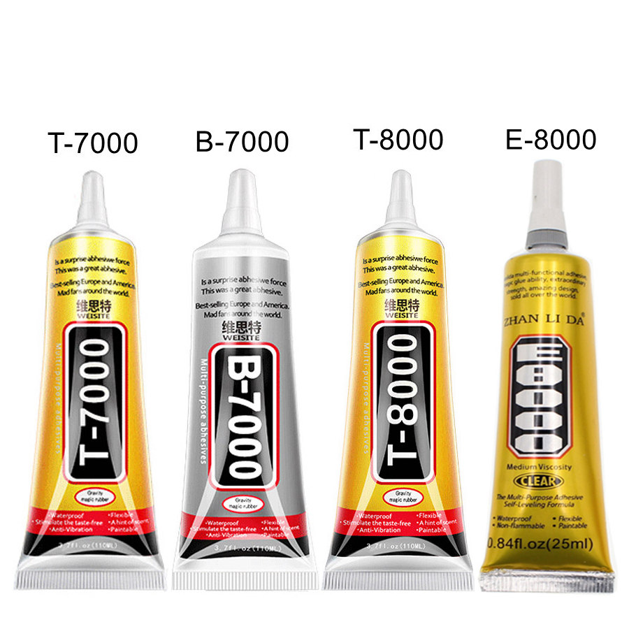 Multi-Purpose B7000 E8000 T7000 T8000 Glue Mobile Phone Screen Adhesive Clear Liquid Glue Super Glue DIY Mobile Phone Repair