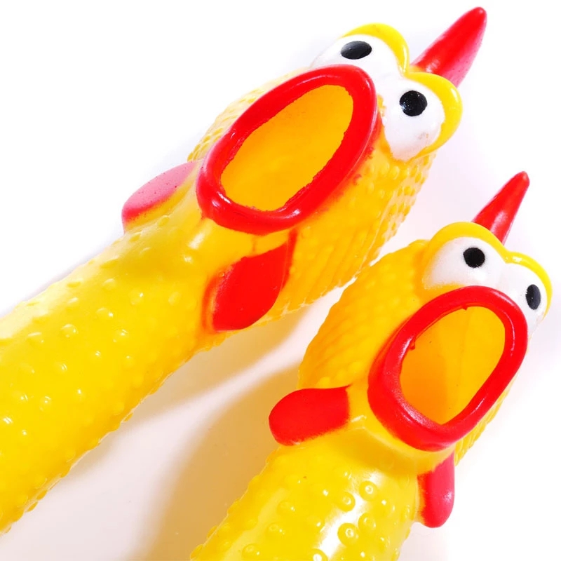 2022 Funny Screaming Chicken Squeeze Sound Toy Pets Dog Toys Product Shrilling Decompression Tool Squeak Vent chicken