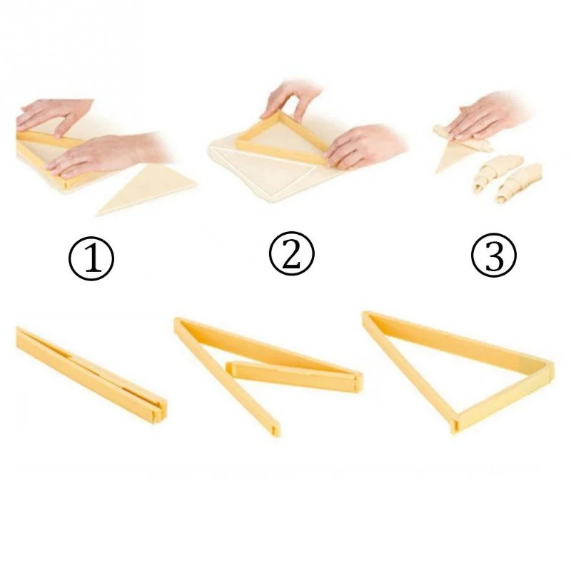 Molde para croissant, cortador de pan, moldes en rollo, máquina para hacer croissant, herramienta de pastelería para hornear, utensilio de cocina