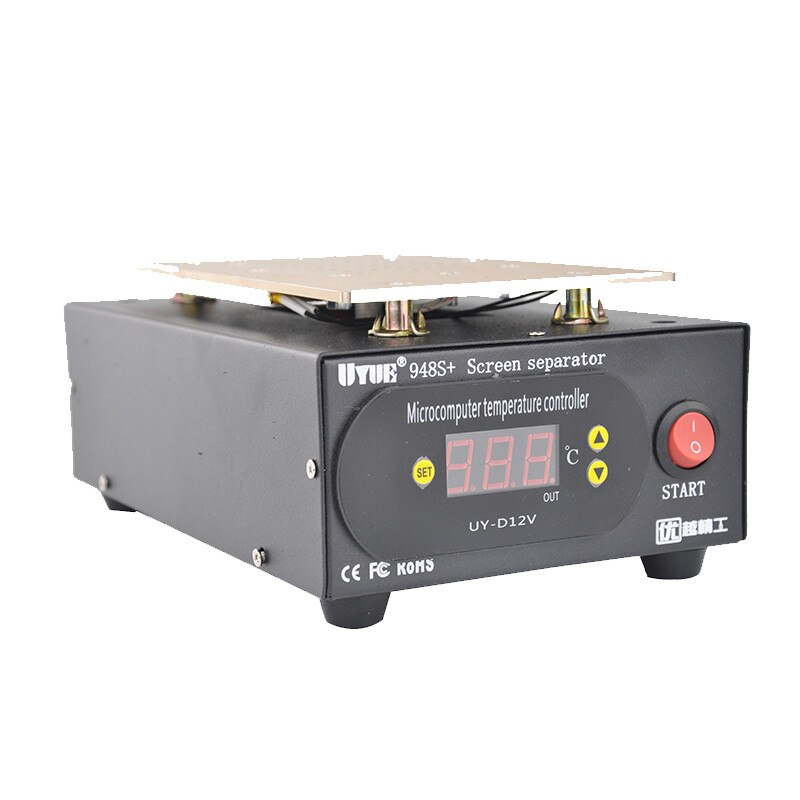 Lcd separator maskine indbygget pumpe vakuum skærm reparation maskine sæt til smartphone refurbish 948s+  med telefon adskille værktøj