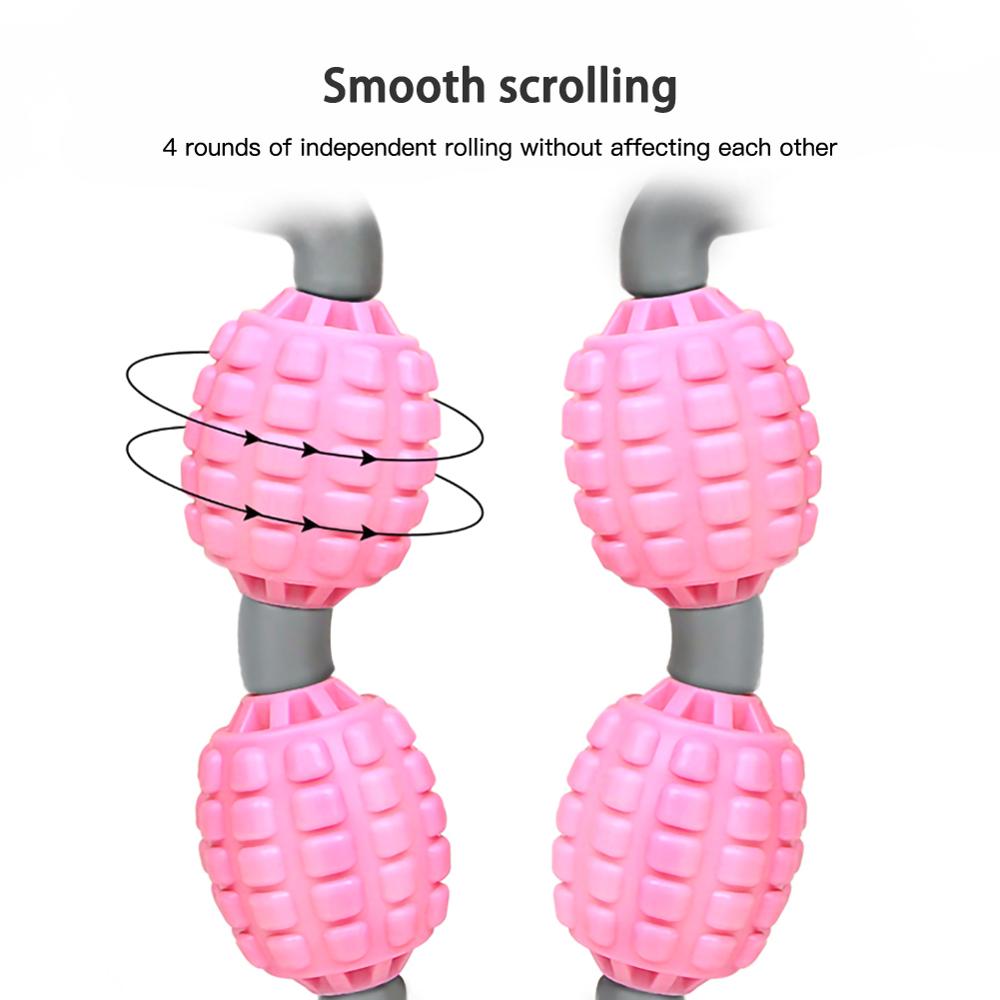 5 Wiel Foam Boom Ring Massager Relaxer Massage Spier Ontspannende Hand Skinny Been Massage Arm Nek Taille Fitnessapparatuur