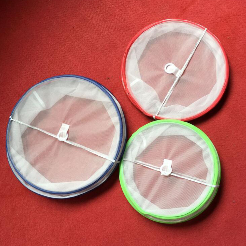 3PCS Food Cover Outdoor Collapsible Storage Round Shape Insect Prevention Kitchen Table Elastic Picnic Protectors Durable
