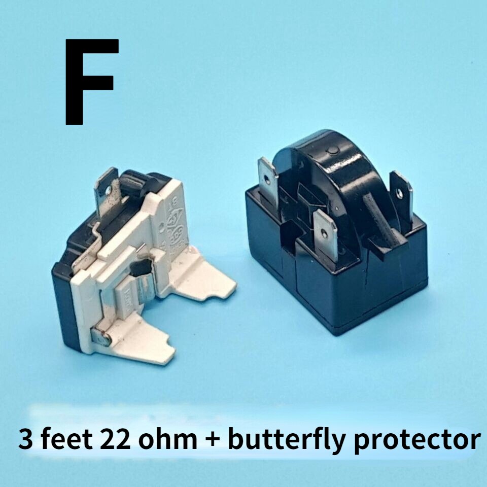 Refrigerator ptc starter relay QP2-15 compressor thermal overload protector: F
