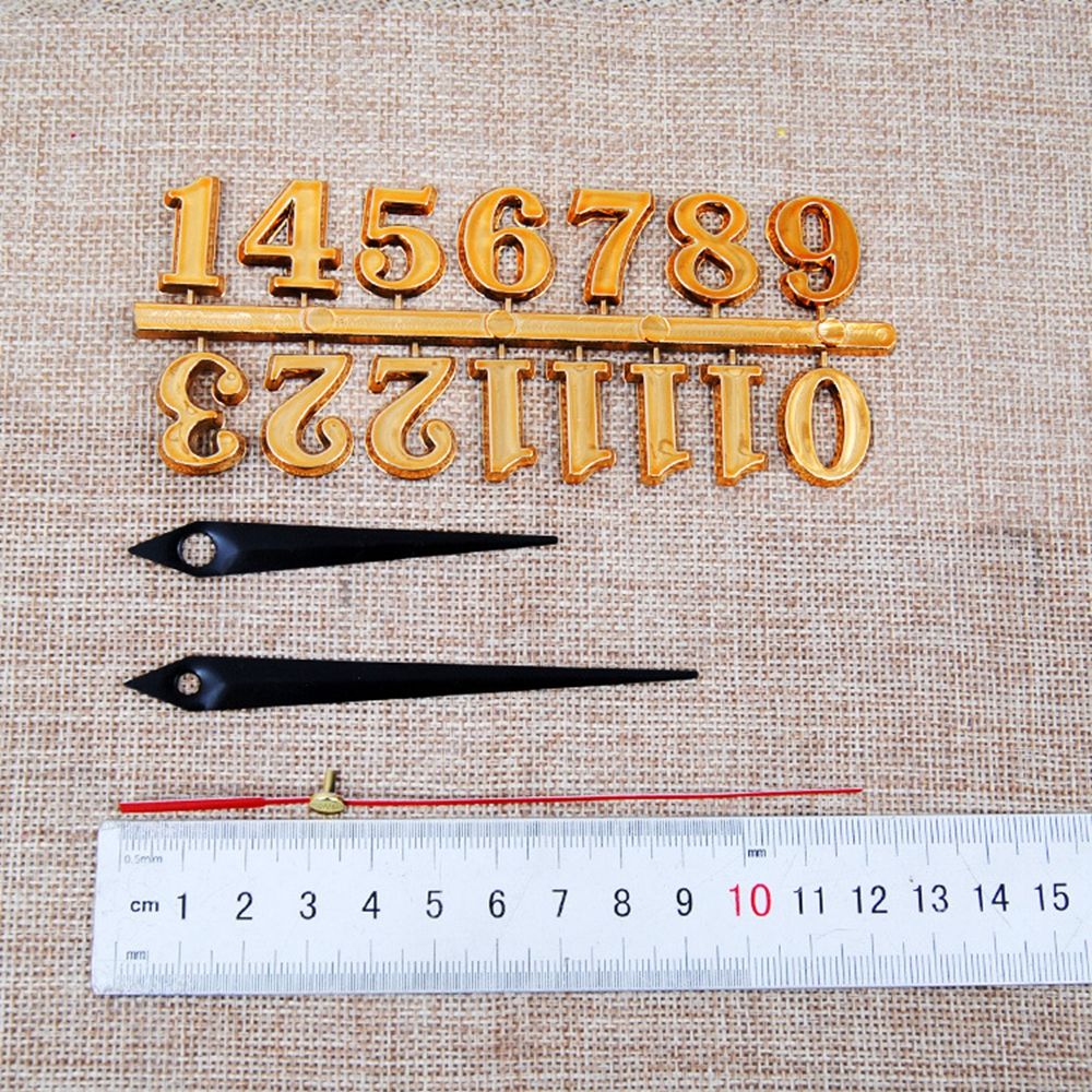1 Set Quartz Clock Numerals Accessories Arabic Number Roman Numerals Clock Parts Handmade Material Restore Digital Repair Tools