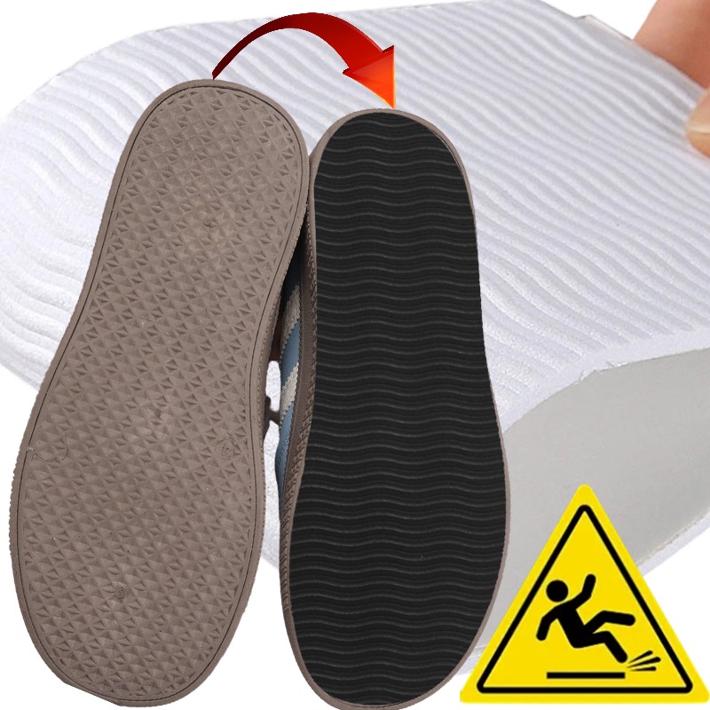 Anti Slip Shoe Sole Pads Self Adhesive Noise Reducing Insoles Hardwood Floors Shock Absorbing Non Slip Sticker Universal Fit