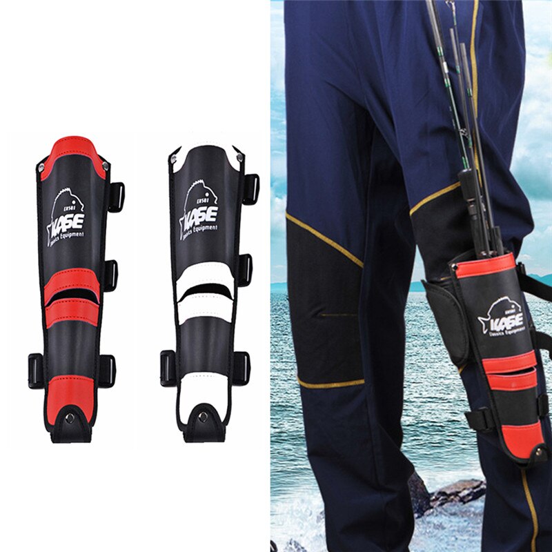 Multifunctional Fishing Rod Holder Bag Two Layers Fishing Thigh Durable Leg Mounted Rod Holder Leg Holster For Rock Fishing