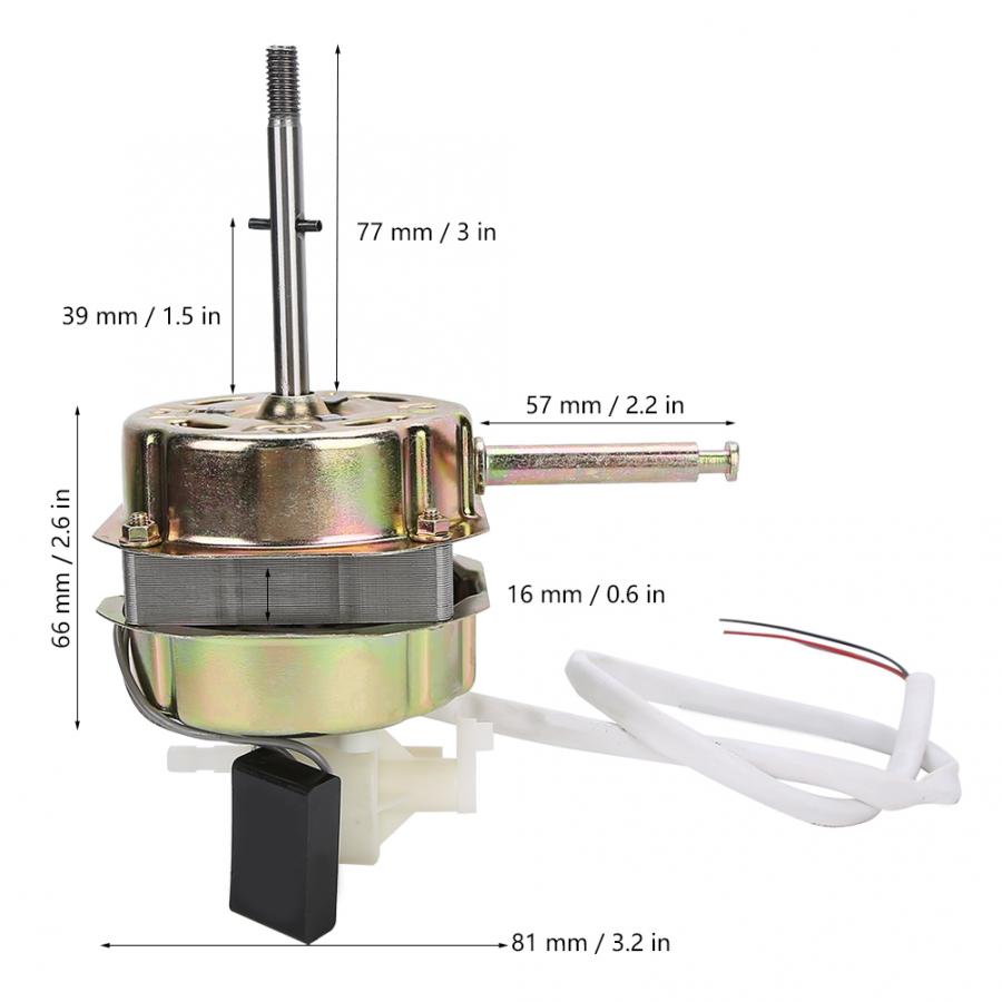 Electric Fan Motors Household Electric Floor Fan Motor with Capacitor Copper Wire Motor Head Accessory 55W 220V