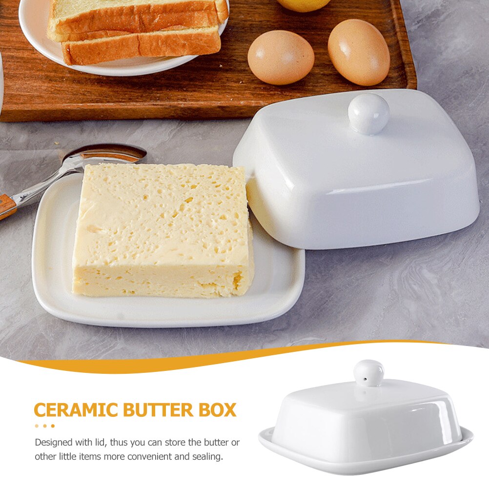 Keramische Boter Dienblad Rechthoek Kaas Houder Boter Plaat Dessert Lade