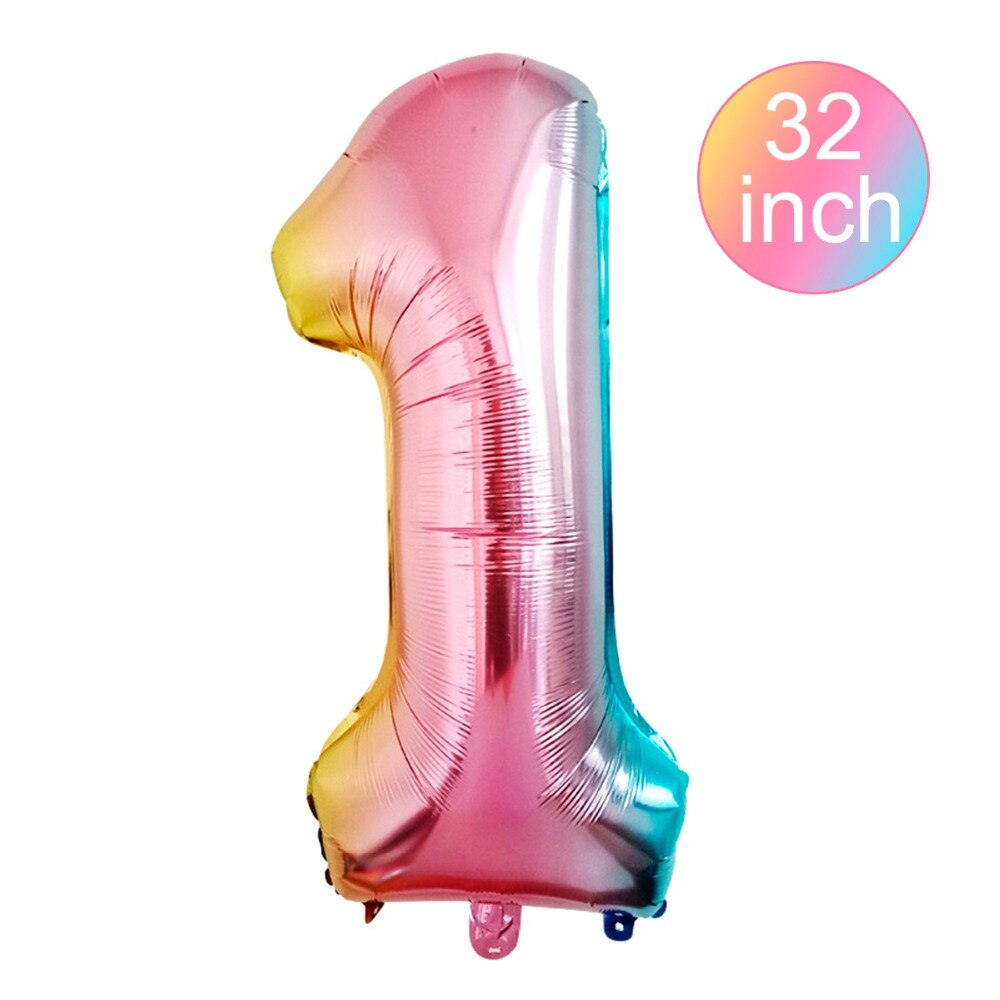 Huiran 32 tommers folieballonger tall ballongfigurer ballonger bursdagsfest dekor barn voksen ballong luftballongballer babyshower