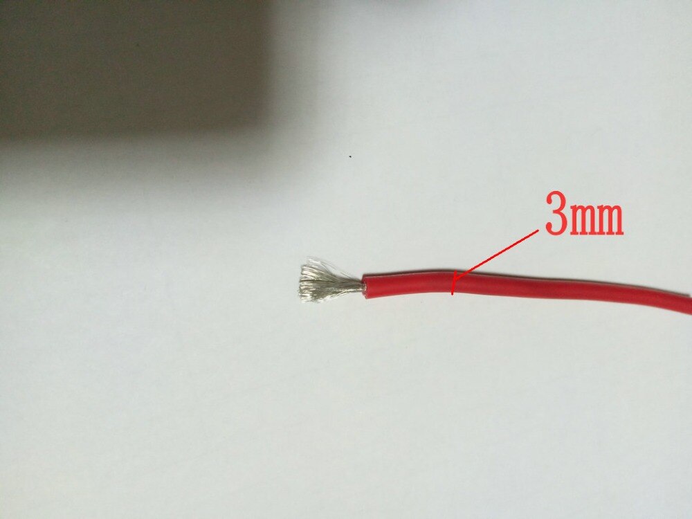 1 Reel 10M Red 16 AWG Silicone Wire Gauge Flexible Silicone Wire