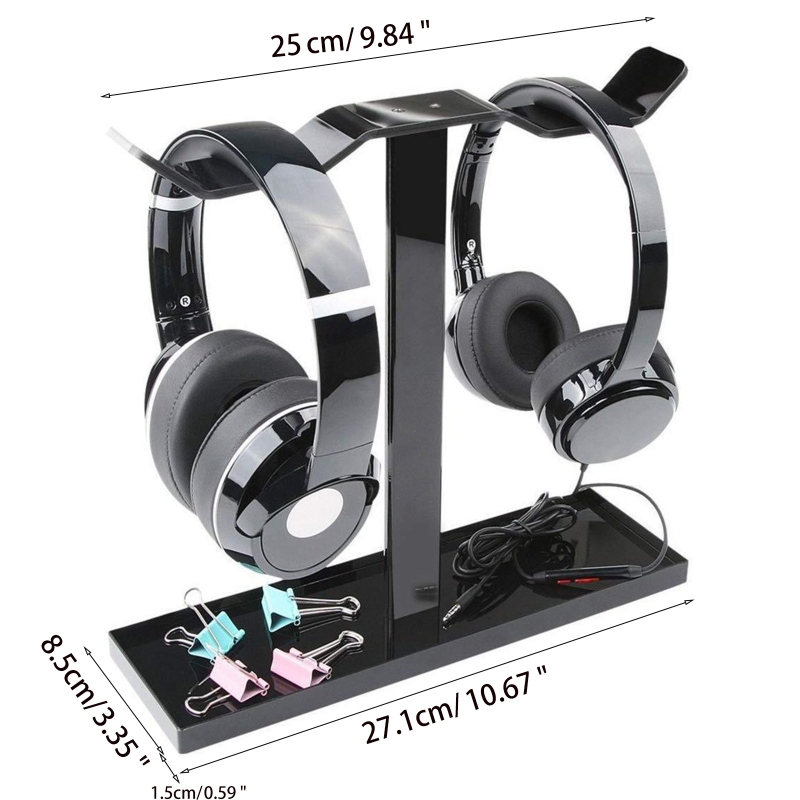 Universele Anti-Kras Hoofdtelefoon Stand Headset Houder Gaming Headset Zware Dubbelzijdige Opknoping Koptelefoon Hanger