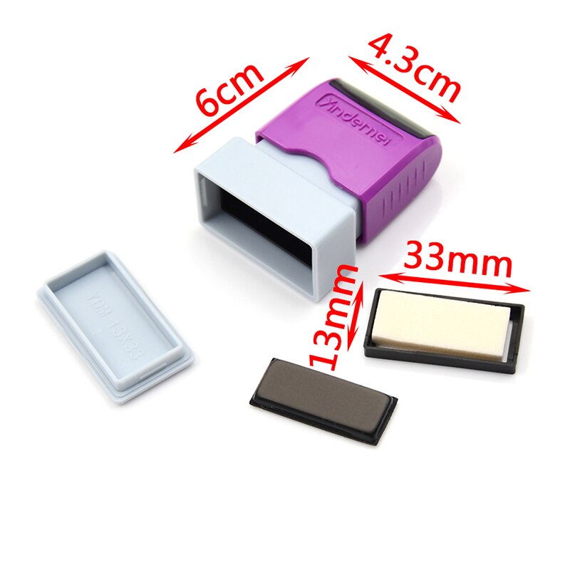 Self-Inking Rubber Stamp Colors Oil Based Craft Ink Pad Rubber Stamps For Fabric Wood Paper Wedding DIY Craft SD&HI