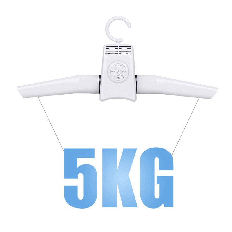 EAS-Portable Clothes Hangers Electric Laundry Dryer Smart Shoes Dryer Rack Coat Hanger for Winter Home Travel Rod Rack Hangers(E