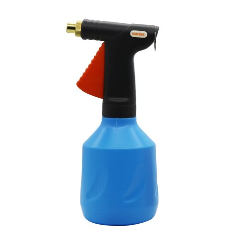 1Pc 680ML plastic Trigger sprayer Adjustable Copper nozzle Manual spray bottle Hand Pressure Air Compression Home Garden sprayer: Blue
