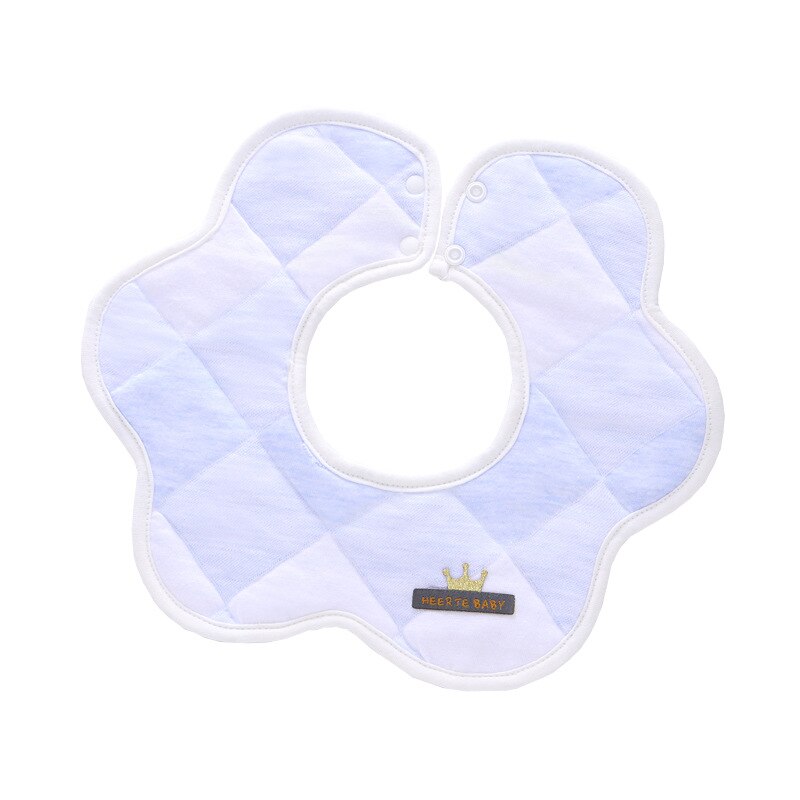 Baumwolle Wasserdicht Baby Lätzchen Rundhals Baby Spucktuch 360 Grad Blume Lätzchen für Mädchen Baby Kleidung Bandana WHT072