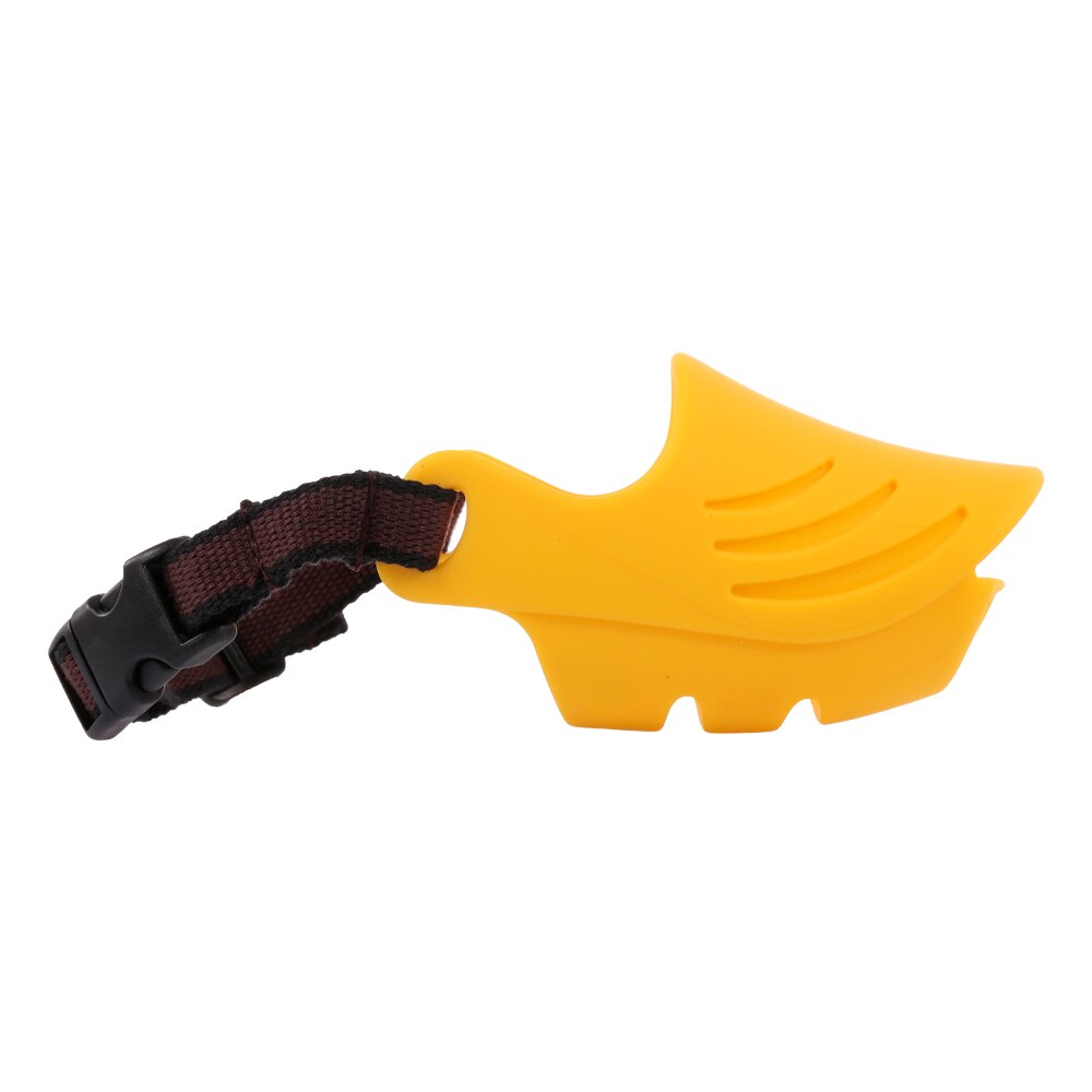 Dog Muzzle Silicone Cute Duck Mouth Mask Muzzle Bark Bite storng Stop Small Dog Anti-bite Masks Dog Products Pets Accessories: Default Title