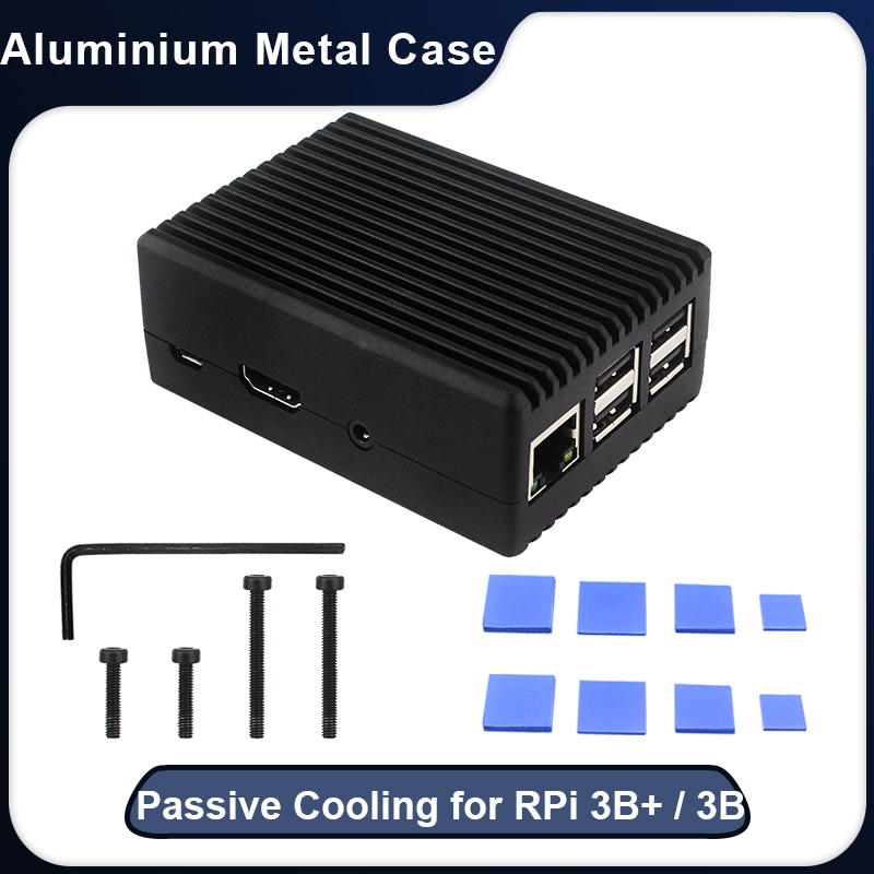 Raspberry Pi 3 Aluminium Metal Case Passieve Koeling Raspberry Pi 3B Shell Met Koellichaam Behuizing Voor Raspberry Pi 3B plus 3B