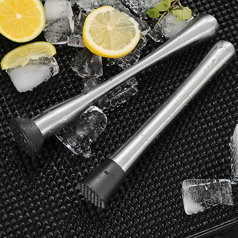 1Pc Cocktail Muddler Stainless Steel Muddler DIY Drink Muddler for Mojito Cocktail Crushed Ice Mint Fruit Muddler Wine Bar Tools